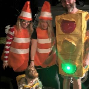 Target Traffic Light and Cone Costumes - Yellow, Red, Green, Orange, White